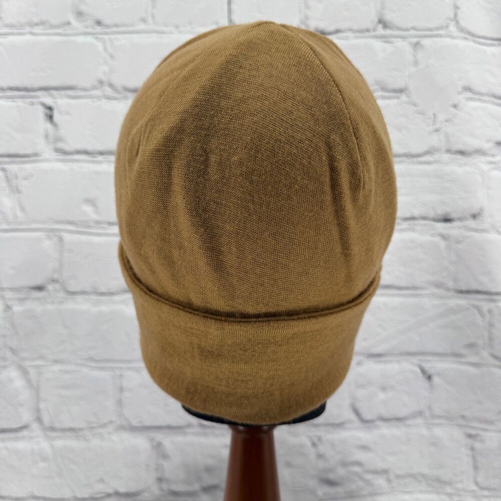 NWT Acushla 100% Merino Wool Cuff Beanie Men & Women Camel One Size - Picture 4 of 10